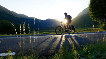 Afvallen door te fietsen